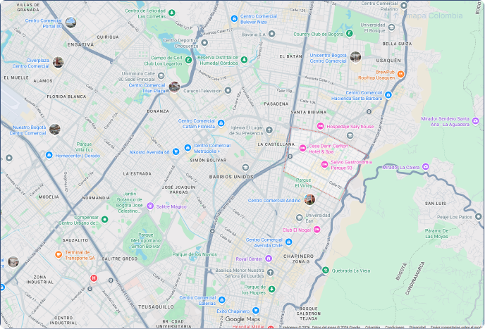 Mapa de la sede